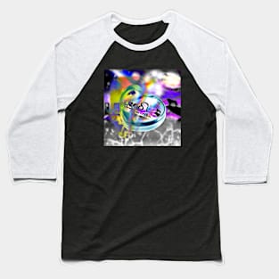 Crystal Rainbow Heart Leo Baseball T-Shirt